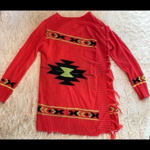 Trendology Funky Aztec Neon Sweater Cardigan